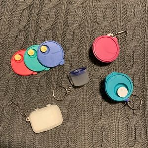 Tupperware collectible miniature keychains